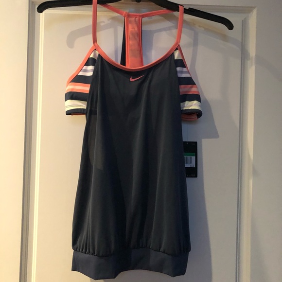 NWT NIKE Women's Tankini Swim Training Top - Main Image